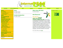 Tablet Screenshot of internetrights.org.uk